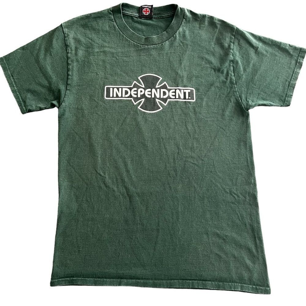 Vintage Men's Independent Green T-Shirt Size S